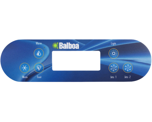 Balboa VL700S Bedienfeld Overlay, 6 Tasten - Zum Vergr&ouml;&szlig;ern klicken