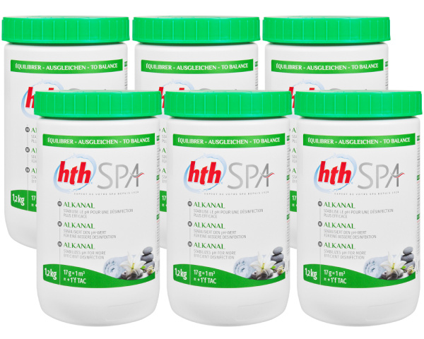 Paquete de 6 estabilizadores de pH HTH Alkanal - Haga clic para ampliar