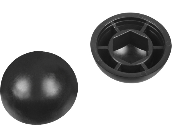 Cubretornillos negro de gran formato Leisure Concepts - Haga clic para ampliar