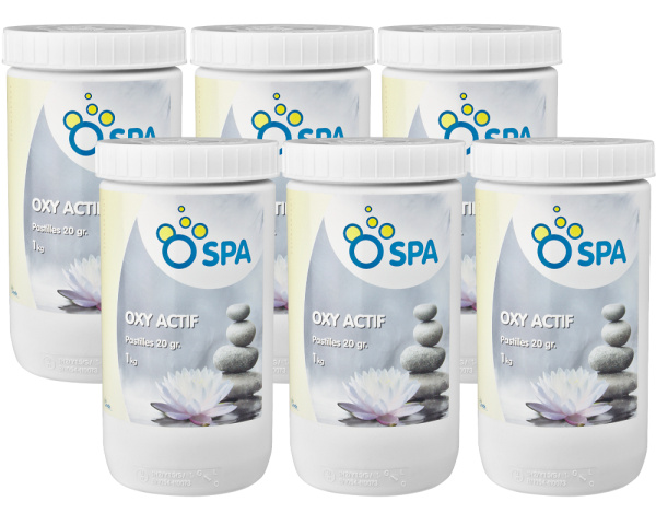 Paquete de 6 Oxy Actif O Spa - Oxgeno activo - Haga clic para ampliar