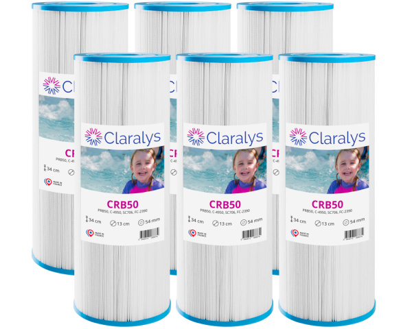 Paquete de 6 filtros Claralys CRB50 - Haga clic para ampliar