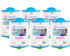 Paquete de 6 filtros Claralys CWW50P3