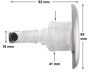 Buse Rising Dragon 3" - Directional Inox LED - Cliquez pour agrandir