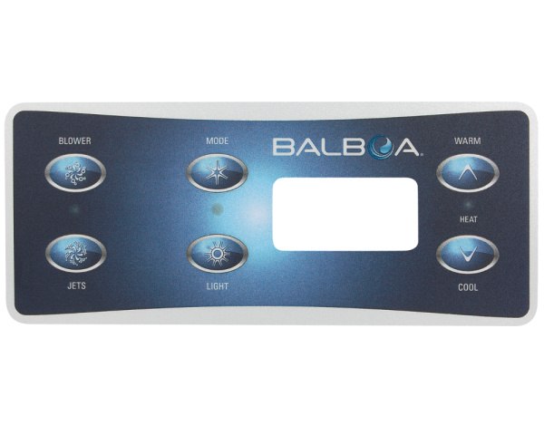 Balboa VL701S Bedienfeld Overlay, 6 Tasten - Zum Vergr&ouml;&szlig;ern klicken