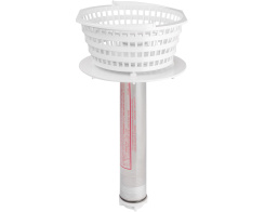 Filter basket with bromine feeder