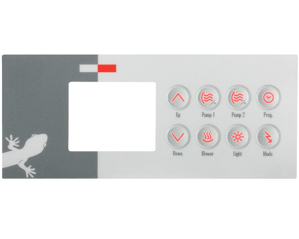 Gecko TSC-4 / K-4 Membran 8 Tasten - Zum Vergr&ouml;&szlig;ern klicken