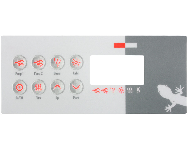 Folie Gecko TSC-8 / K-8 mit 8 Tasten - Zum Vergr&ouml;&szlig;ern klicken
