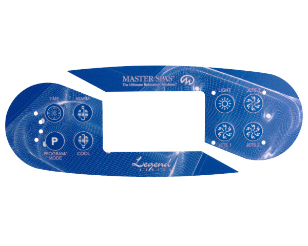 Membrana Master Spas Legend de 8 teclas - Haga clic para ampliar