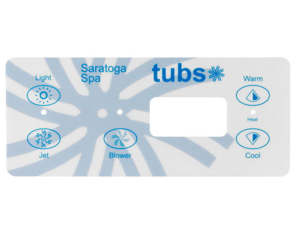 Membrana para teclado Saratoga Spa - Haga clic para ampliar