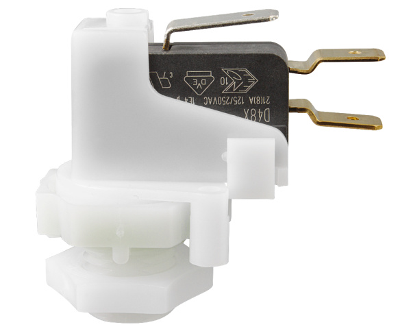 Interruptor neumtico. Presair SPDT biestable, entrada central escalonada - Haga clic para ampliar