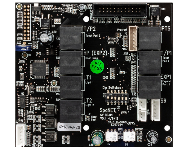 SpaNet SV3-V2 Gehirn PCB - Zum Vergr&ouml;&szlig;ern klicken