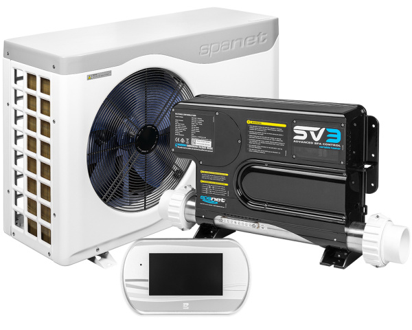 Kit bomba de calor SpaNet serie SV + SV3-VH + SmartTouch - Haga clic para ampliar