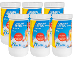 6 x Chlorgranulat Stabilisiert O'Spa V60