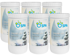 6 x O Spa Langsam lsliche Chlortabletten