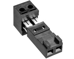 Conector IDC de 2 vas para montaje en cable, 1 fila
