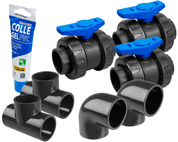 Kit Bypass Polytropic 50 mm pour pompe  chaleur - Cliquez pour agrandir