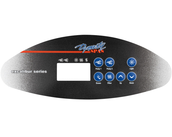 Gecko TSC-47 overlay, Dynasty Spas Excalibur - Click to enlarge