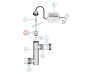 Set (3pcs) o-ring for Blue Lagoon quartz glass - Click to enlarge