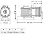 LX Whirlpool CM16-20 single-speed pump, 2HP - Click to enlarge