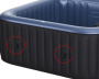 Lona acoplable MSpa para spa Lite redonda de 4 plazas - Haga clic para ampliar