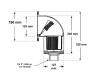 Waterway Front Access square skimmer without filter - Click to enlarge